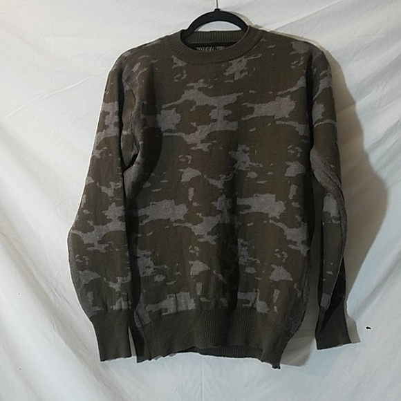 Cotelac Other - COTELAC Wool Camo Crewneck Sweater, Medium
